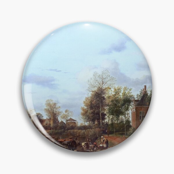 Item preview, A Country House on the Vliet near Delft by Jan van der Heyden Classical Xzendor7 Old Masters Reproductions designed and sold by Xzendor7 Digital Art Creations.