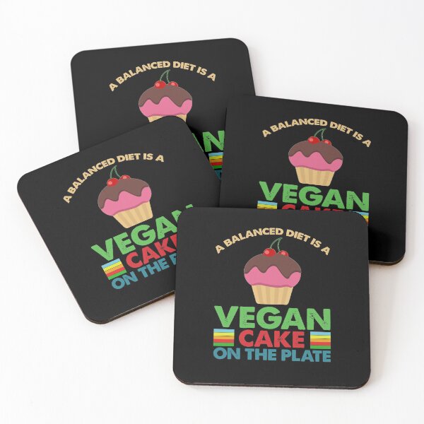 Item preview, Vegan Cake Black designed and sold by KatNorlandMerch.