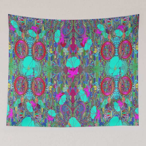 Item preview, Bohemian Botanical Floral Abstract Design, 2, Graphic Psychedelic Abstract Art, Inspired by Nature-floral abstract art, Graphic Psychedelic Abstract Art, Inspired by Nature-floral abstract art designed and sold by Adri Barnard.