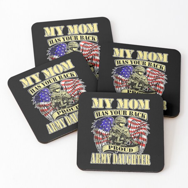 Item preview, My Mom Has Your Back Proud Army Daughter Us Child designed and sold by maudean.