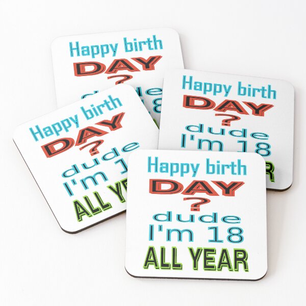 Item preview, Never mind birth day I am 18 all year designed and sold by CottagePop.