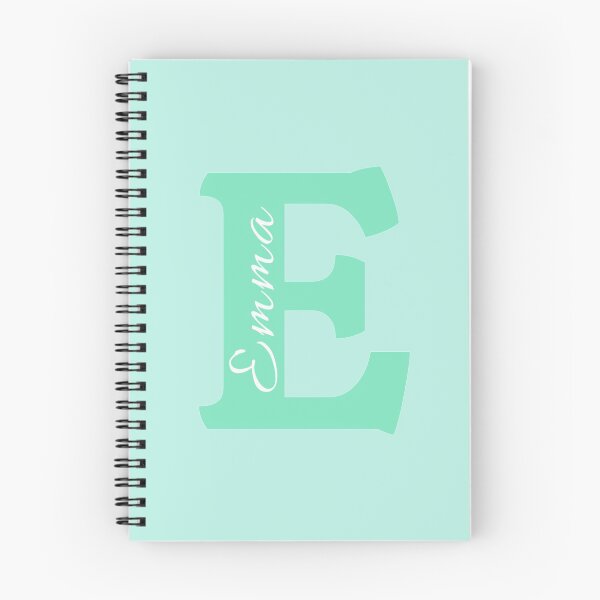Artikelvorschau,  Nenne Emma. Anfangsbuchstabe E E. Monogramm E. Aqua Blue. E-Name. entworfen und verkauft von ABInspired.