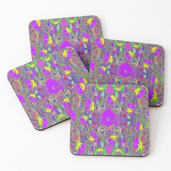 Item preview, Bohemian Botanical Floral Abstract Design, 3, Graphic Psychedelic Abstract Art, Inspired by Nature-floral abstract art, Graphic Psychedelic Abstract Art, Inspired by Nature-floral abstract art designed and sold by Adri Barnard.