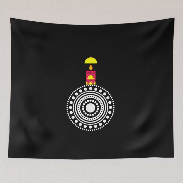 Item preview,  Diwali light t-shirt black gift for mom, gift for friends designed and sold by bouakchach.
