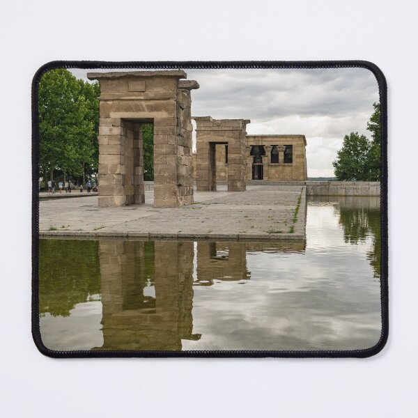 Item preview, Moody Madrid - Temple Of Debod Reflected Under Ominous Skies designed and sold by Georgia Mizuleva.
