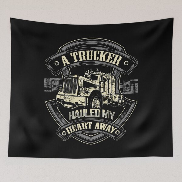 Item preview, Trucker Hauled Away My Heart Girlfriend Truck Driver Wife designed and sold by angelata.