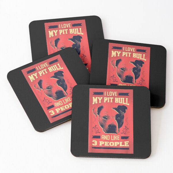Item preview, I Love My Pitbull And Like 3 People Resting Pit Face designed and sold by maudean.