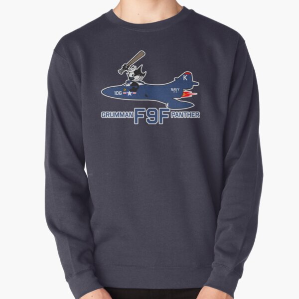 VF-31 Fighting Squadron US Navy - Clean Style - F9F Panther Tagged Pullover Sweatshirt
