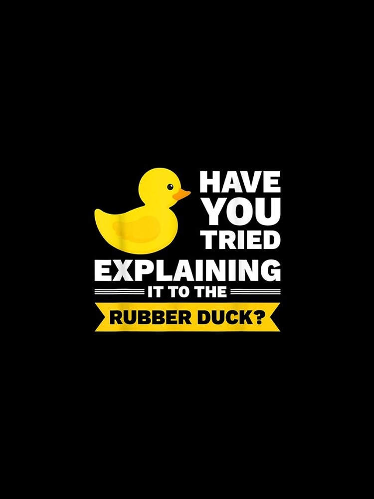 Thumbnail 4 of 4, iPhone Case, Programmer Rubber Duck Debugging designed and sold by maudean.