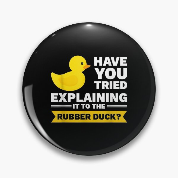 Item preview, Programmer Rubber Duck Debugging designed and sold by maudean.