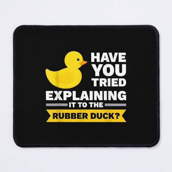 Item preview, Programmer Rubber Duck Debugging designed and sold by maudean.