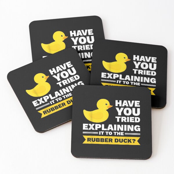 Item preview, Programmer Rubber Duck Debugging designed and sold by maudean.