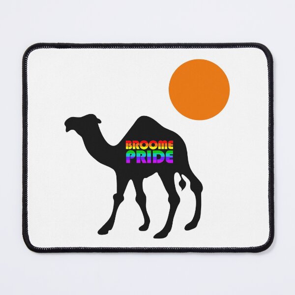 Broome Pride Safari - Black Camel Mouse Pad
