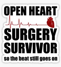 Open Heart Surgery Survivor Sticker