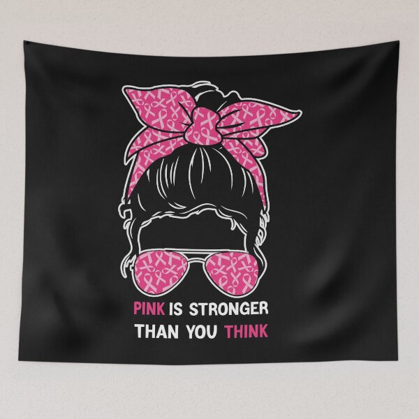 Item preview, Copy of In October We Wear Pink  - Pretty Colorful Pink Messy Bun  Design For Breast Cancer Awareness designed and sold by Prince - Bestseller ★★★★★.