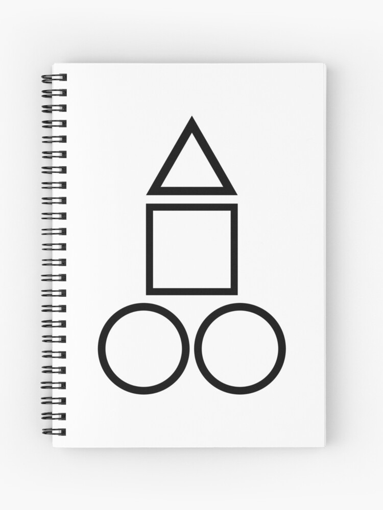 Triangle Circle Square Symbol Spiral Notebook for Sale by by-ariel24