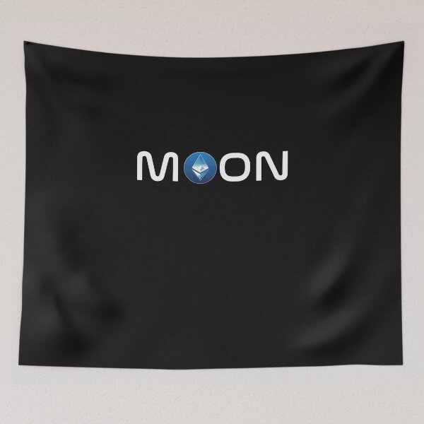 Item preview, Blue Ethereum Moon Crypto designed and sold by Funny-Tees4U.