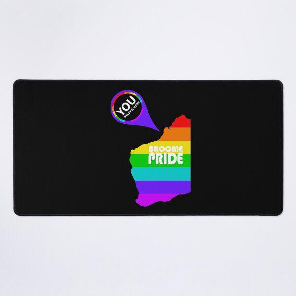 Broome Pride You Belong – White Logo Desk Mat
