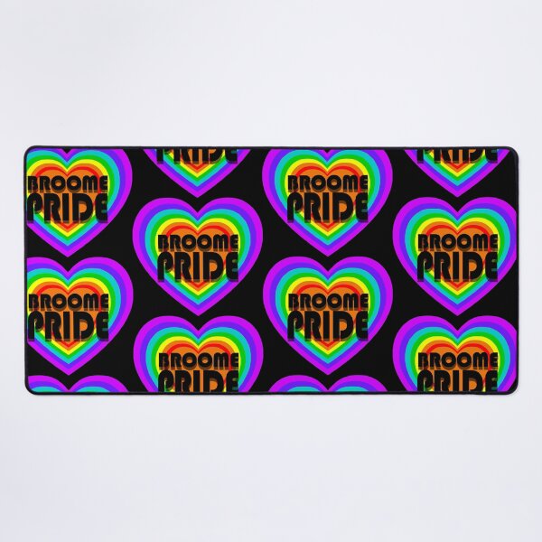 Broome Pride All Heart - Black Logo Desk Mat