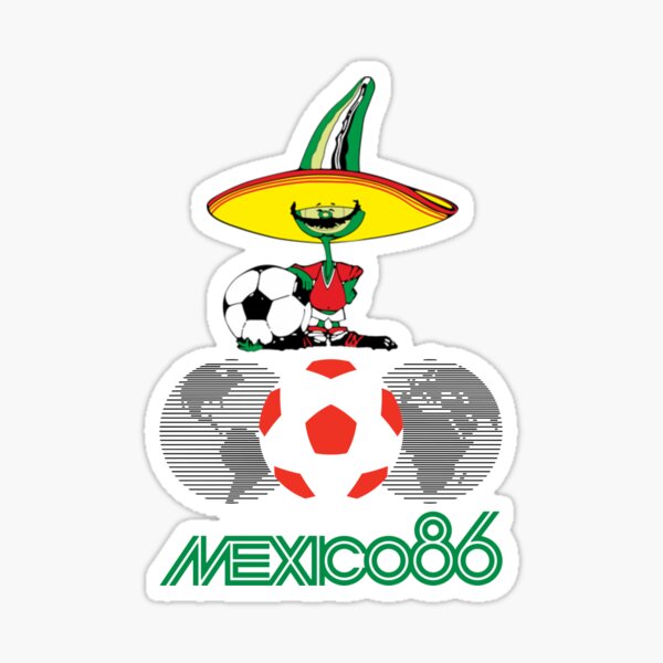Adhesive Sticker World Cups Mexico 86 Cinzano Pique Official Sponsor Cup 1986 