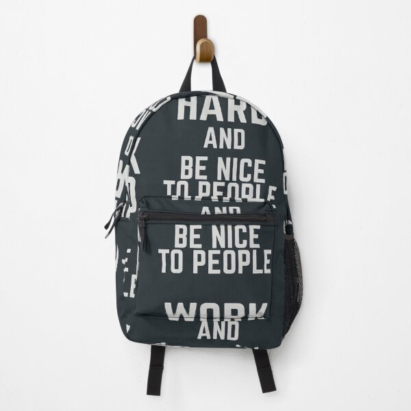 Item preview, Work hard, be nice to people, vintage sign, motivational, positive thinking, good vibes, be good designed and sold by Spallutos.