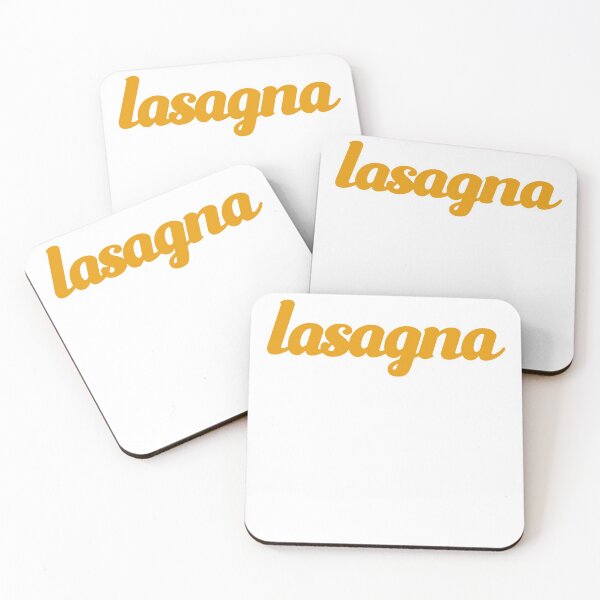 Item preview, Lasagna Food Text Based Minimalist Foods designed and sold by deskwhiskey.