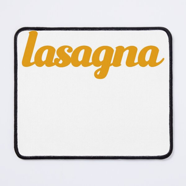 Item preview, Lasagna Food Text Based Minimalist Foods designed and sold by deskwhiskey.