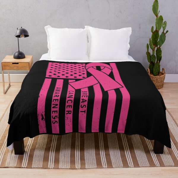 Item preview, In October We Wear Pink  - Pretty Colorful Pink US Flag Design For Breast Cancer Awareness designed and sold by Prince - Bestseller ★★★★★.