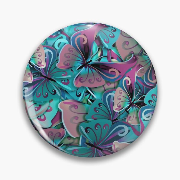 Item preview, Watercolor Colorful Butterflies Ornamental Pattern designed and sold by MyColorfulDream.