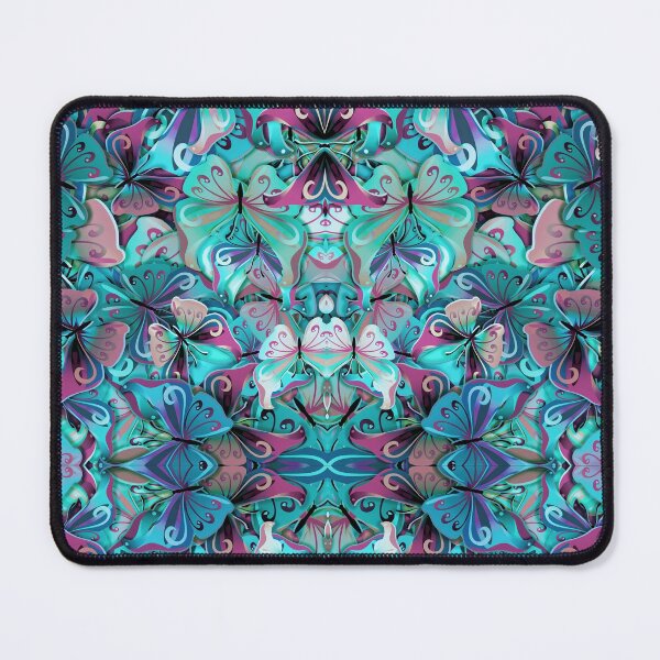 Item preview, Watercolor Colorful Butterflies Ornamental Pattern designed and sold by MyColorfulDream.