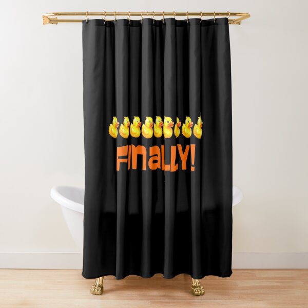 Finally Got My Ducks In A Row Graphic Shower Curtain