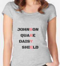 Agents Of Skye Schild-Code Tailliertes Rundhals-Shirt