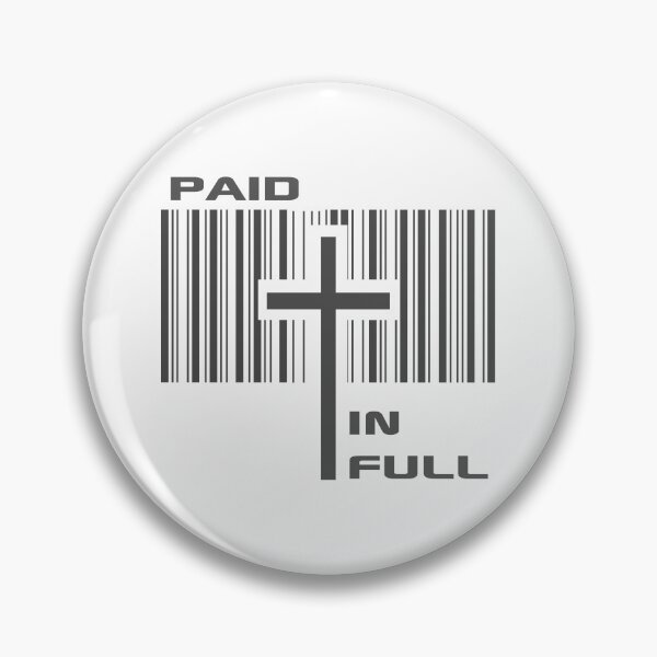 Item preview, Christian Design - Cross - Paid in Full - Barcode - John 3:16 designed and sold by simplydesignart.