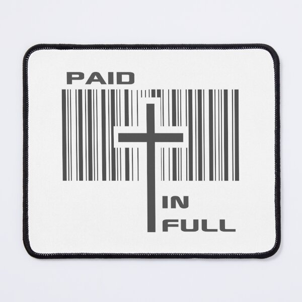 Item preview, Christian Design - Cross - Paid in Full - Barcode - John 3:16 designed and sold by simplydesignart.