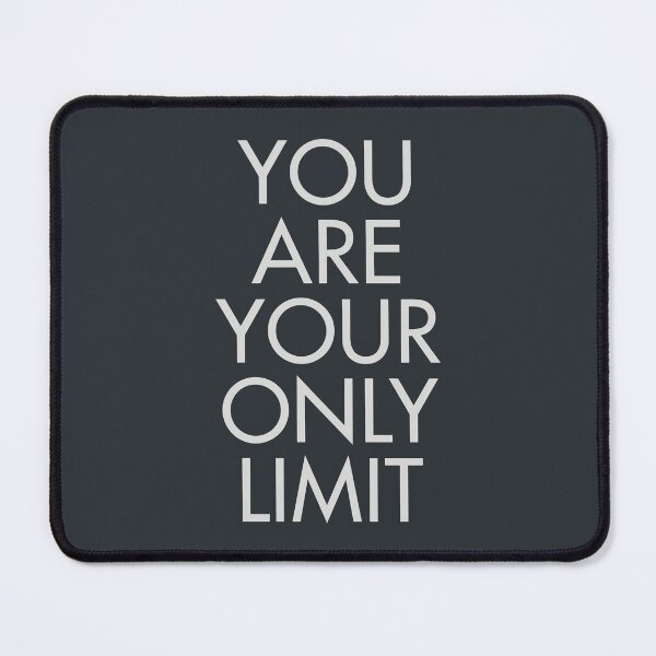 Item preview, You are your only limit, motivational quote, inspirational sign, mental floss, positive thinking, good vibes designed and sold by Spallutos.