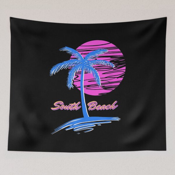 Item preview, South Beach Retro 80s Synthwave Outrun designed and sold by idabry.