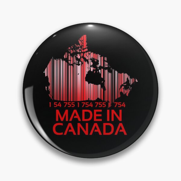 Item preview, Made in Canada, Red Bar Code in shape of Canada  designed and sold by ACC .
