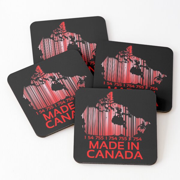 Item preview, Made in Canada, Red Bar Code in shape of Canada  designed and sold by ACC .
