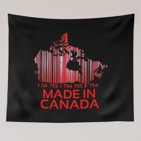 Item preview, Made in Canada, Red Bar Code in shape of Canada  designed and sold by ACC .