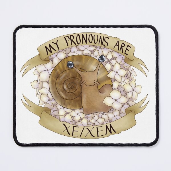Item preview, Xe/Xem Pronoun Snail designed and sold by PrideSnails.