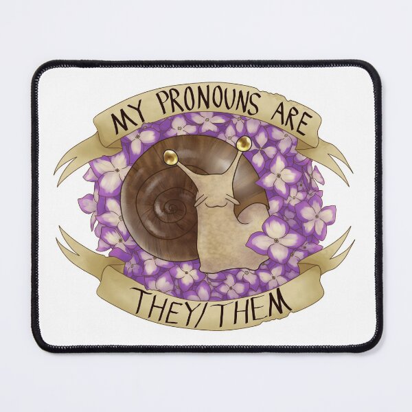 Item preview, They/Them Pronoun Snail designed and sold by PrideSnails.