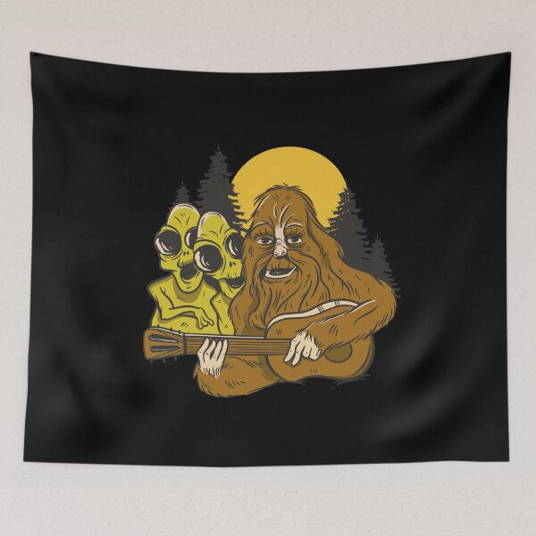 Item preview, Alien around the campfire designed and sold by DerSenat.