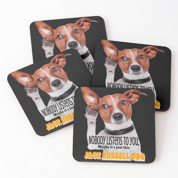 Item preview, Nobody listens to you, maybe it's just this dog  Jack Russell Funny Quote designed and sold by AnadAA.