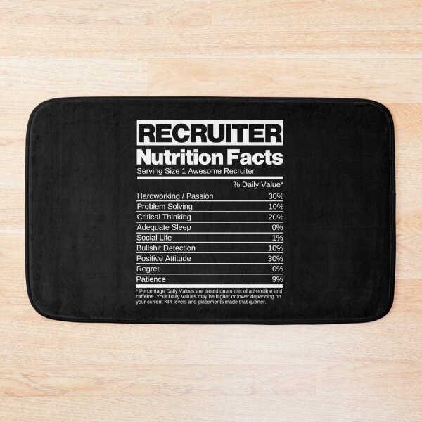 Item preview, Recruiter Nutrition Facts designed and sold by Click-Like.