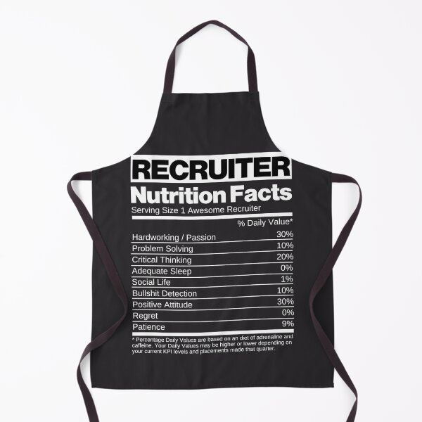 Item preview, Recruiter Nutrition Facts designed and sold by Click-Like.