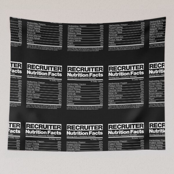 Item preview, Recruiter Nutrition Facts designed and sold by Click-Like.