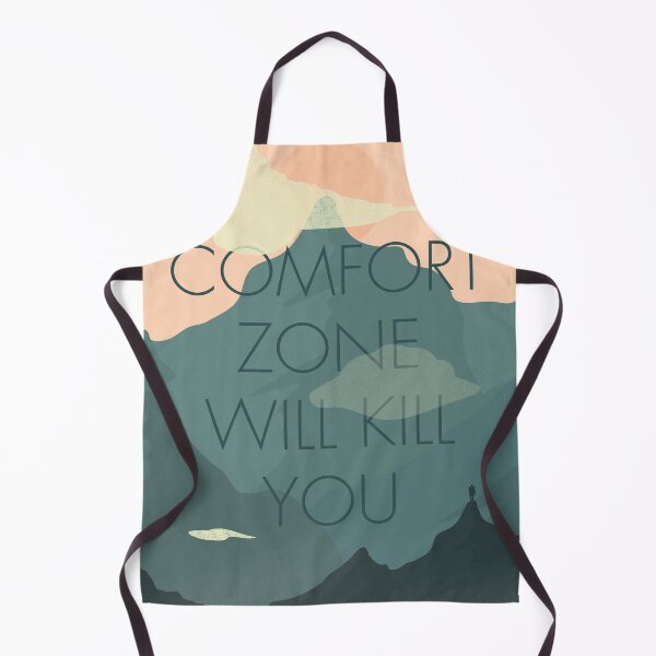 Item preview, Comfort zone quote, mountains lover, free climbing, inspirational wall art, motivational quotes designed and sold by Spallutos.