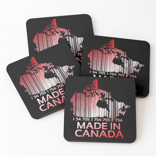 Item preview, Made in Canada, Red and White Bar Code in shape of Canada  designed and sold by ACC .