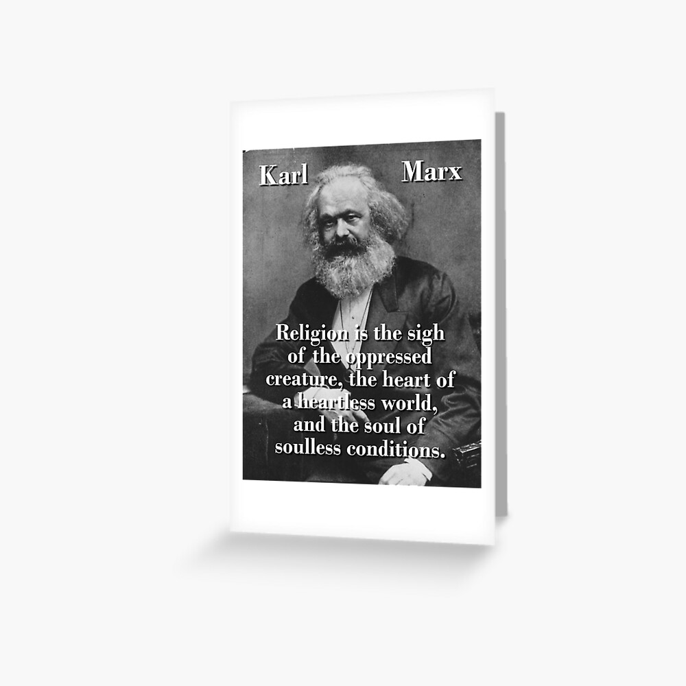 Religion Ist Der Seufzer Der Unterdruckten Karl Marx Kunstdruck Von Crankyolddude Redbubble