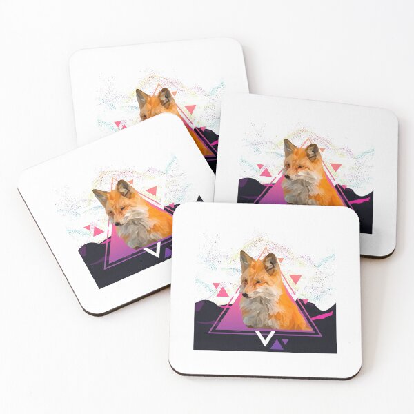 Item preview, Fox colorful low poly design - Low poly arts, geometric designs, graphic constructions and animal representation designed and sold by AdvanceDesign.